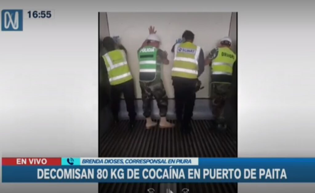 Decomisan 80 Kg de cocaína en puerto de Paita
